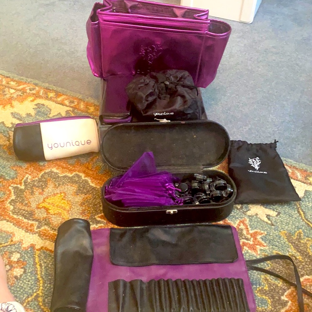 Lot of Younique makeup bags